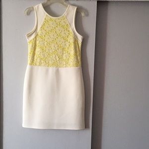 Sophisticated RUUM Yellow & white girls lace
